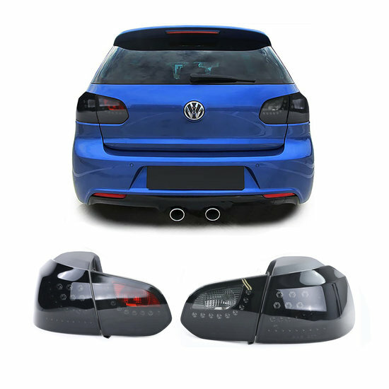 Achterlichten LED smoked met dynamische knipperlichten Volkswagen Golf 6 2008 - 2012