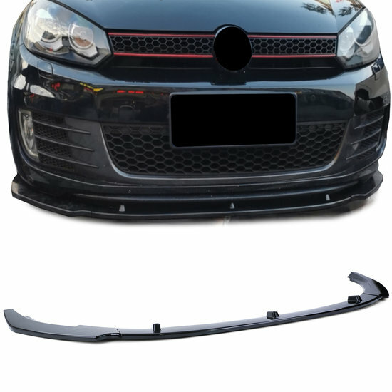 CUP frontspoiler glanzend zwart passend voor VW Golf 6 GTI