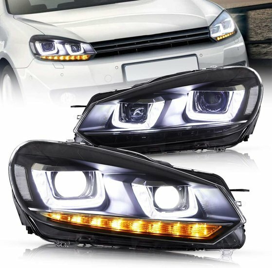 Koplampen LED met dynamic knipperlichten VW Golf 6