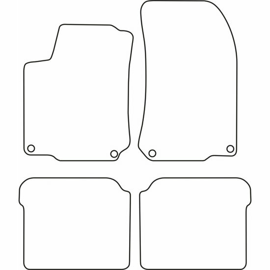 Automatten passend voor VW Golf 4 model 1998 - 2001