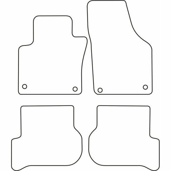 Automatten passend voor Volkswagen Golf Plus model 2003-2007