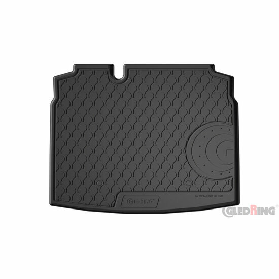 Rubberen kofferbakmat passend voor Volkswagen Golf V &amp; VI HB 3/5-deurs 2003-2012 (met klein reservewiel)