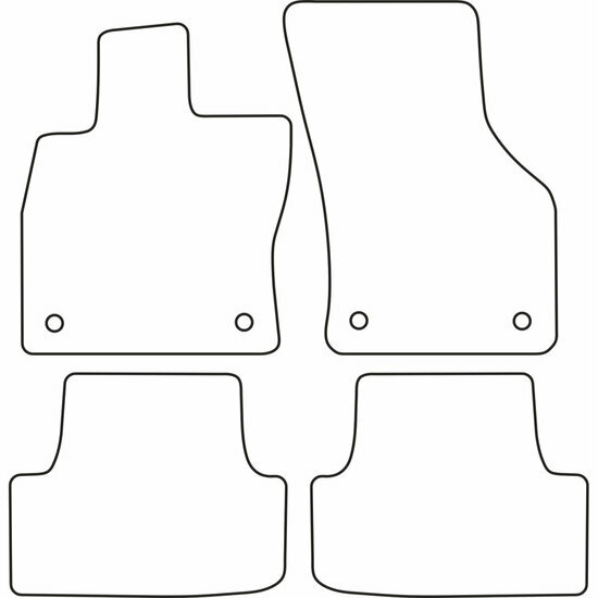 Automatten passend voor Volkswagen Golf VII 3/5-deurs, Variant en E-Golf