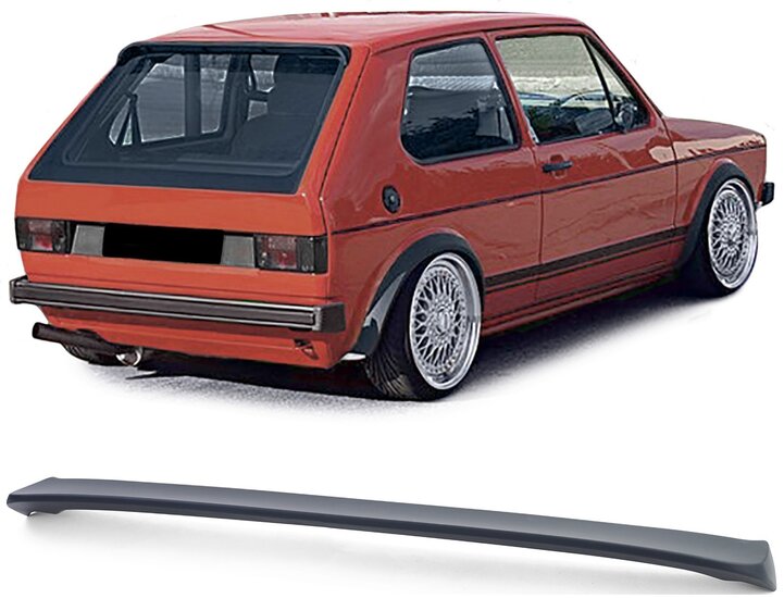 Dakspoiler mat zwart passend voor VW Golf 1 model 1974 - 1985 