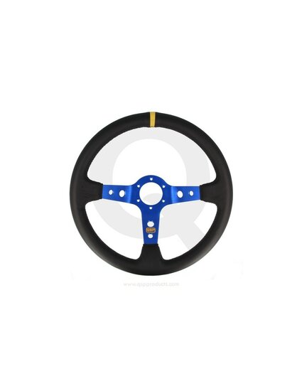 QSP Sportstuur su&egrave;de diep 70 mm blauw