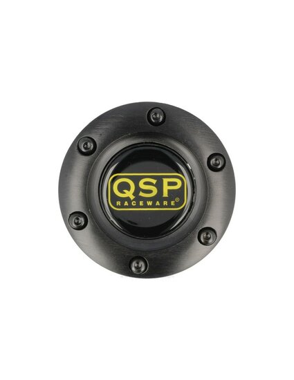 QSP Sportstuur su&egrave;de vlak 350 mm zwart