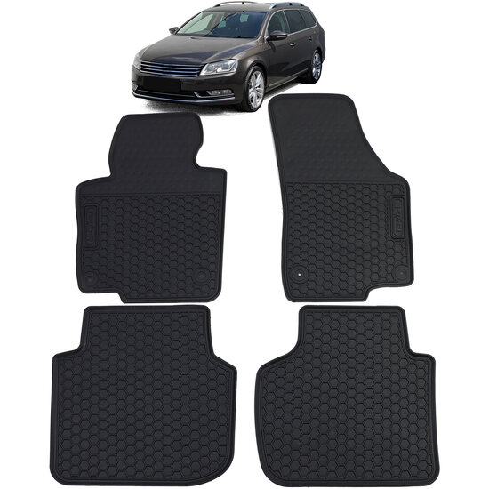 Rubber matten passend voor VW Passat B6 model 2005 - 2010