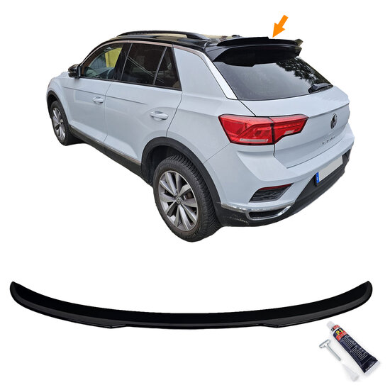 Glanzend zwarte dakspoiler passend voor VW T-Roc 