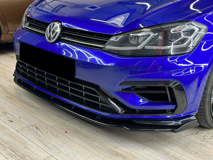 OneWay front spoiler glanzend zwart passend voor VW Golf 7.5 R 