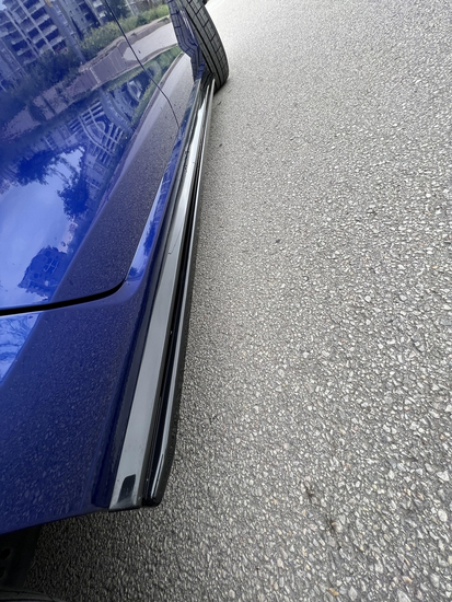 OneWay sideskirt aanzets glanzend zwart passend voor VW Golf 7.5 R model 2017 - 2020