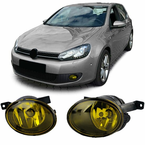 LED mistlampen geel passend voor VW Golf 6