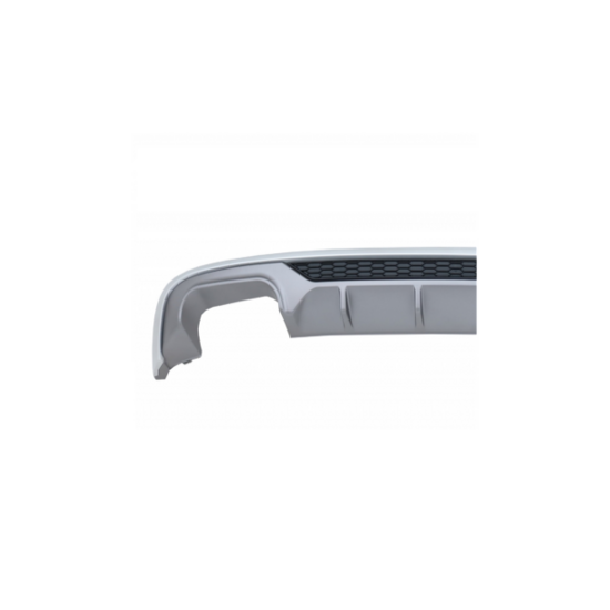 Diffuser silver grey passend voor Audi A3 8V Sportback facelift model 2016 - 2019 met standaard achterbumper