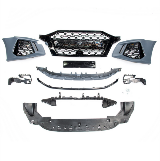 Sport look bumper passend inclusief glanzend zwarte honingraat grill passend voor Audi A3 8Y model vanaf 2020
