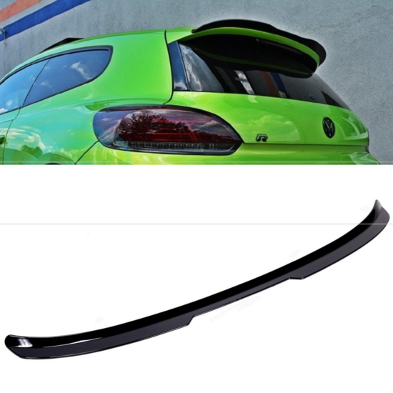 Glanzend zwarte spoiler passend voor VW Scirocco model 2008 - 2014
