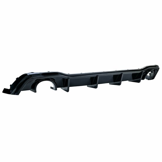 Glanzend zwarte performance look diffuser passend voor VW Golf 8 GTI model 2019 - 2023
