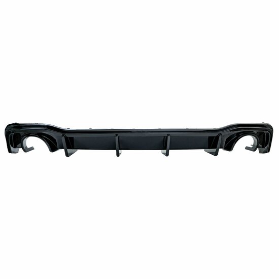 Glanzend zwarte performance look diffuser passend voor VW Golf 8 GTI model 2019 - 2023