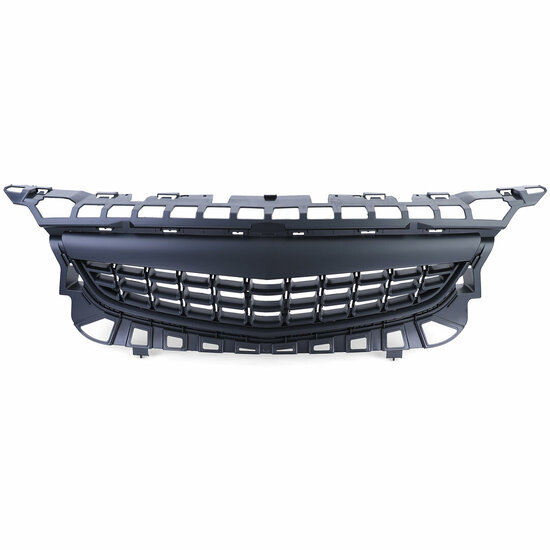 Zwarte gril zonder embleemuitsparing passend voor Opel Astra J pre facelift model 2009 - 2012