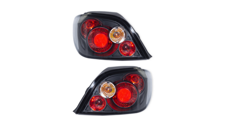 JDM style achterlichten zwart passend voor Peugeot 307 hatchback