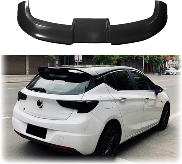 Glanzend zwarte dakspoiler passend voor Opel Astra J hatchback model 2012 - 2015