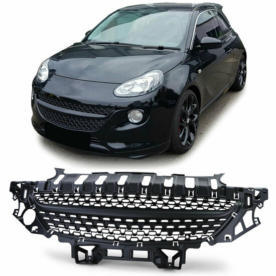 Gril zonder logo uitsparing passend voor Opel Adam model 2012 - 2019