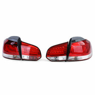 Achterlichten LED rood / helder passend voor VW Golf 6 