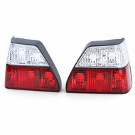 Achterlichten rood / wit kristal passend voor VW Golf 2