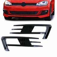 Mistlamp frames glanzend zwart passend voor VW Golf 7 model 2012 - 2016