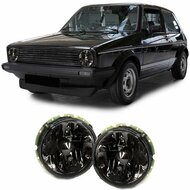 Koplampen helder black smoke passend voor VW Golf 1 1974 - 1983