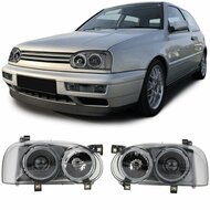 Koplampen smoked passend voor VW Golf 3