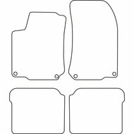 Automatten passend voor VW Golf 4 model 1998 - 2001