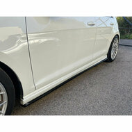 Sideskirts aanzets glanzend zwart passend voor VW Golf 7 met R-line sideskirts 