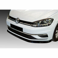 Voorspoiler glanzend zwart passend voor Volkswagen Golf VII Facelift 