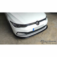 Frontspoiler glanzend zwart passend voor VW Golf 8 en VW Golf 8 variant met standaard voorbumper