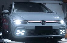 Sport gril rood/zwart met LED verlichting passend voor VW Golf 8