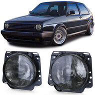 Smoke koplampen passend voor VW Golf 2