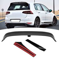 Clubsport spoiler glanzend zwart passend voor VW Golf 7 model 2013 - 2020