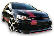 Frontspoiler passend voor VW Golf 7 GTI model 2017 - 2020