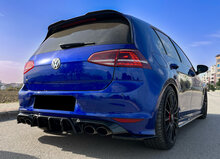 OneWay diffuser glanzend zwart passend voor VW Golf 7 met R achterbumper model 2013 - 2016