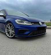 OneWay front spoiler glanzend zwart passend voor VW Golf 7.5 R versie 3