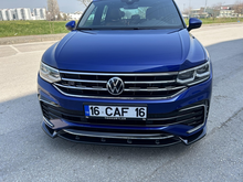 OneWay front spoiler glanzend zwart passend voor VW Tiguan met R-line voorbumper vanaf model 2020 versie 2