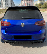 OneWay splitters diffuser glanzend zwart passend voor VW Golf 7 R model 2013 - 2016 versie 2