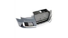 Sport look voorbumper inclusief glanzend zwarte honingraat grill passend voor Audi A3 8V model 2012 - 2016 met parkeersensoren