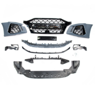 Sport look bumper passend inclusief glanzend zwarte honingraat grill passend voor Audi A3 8Y model vanaf 2020