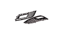 Glanzend zwarte covers mistlampen passend voor Audi A4 B8 facelift model 2012 - 2015 met standaard voorbumper