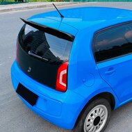 Glanzend zwarte dakspoiler passend voor Volkswagen Up, Seat Mii en Skoda Citigo 