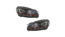 Koplampen redline passend voor VW Golf 6 met halogeen verlichting model 2008 - 2014