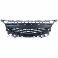 Zwarte gril zonder embleemuitsparing passend voor Opel Astra J pre facelift model 2009 - 2012