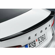 Glanzend zwarte kofferklep spoiler passend voor Skoda Octavia IV model vanaf 2020 