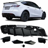Glanzend zwarte performance diffuser passend voor Tesla Model Y