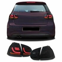 Achterlichten LED smoked met dynamische knipperlichten passend voor Volkswagen Golf 5 